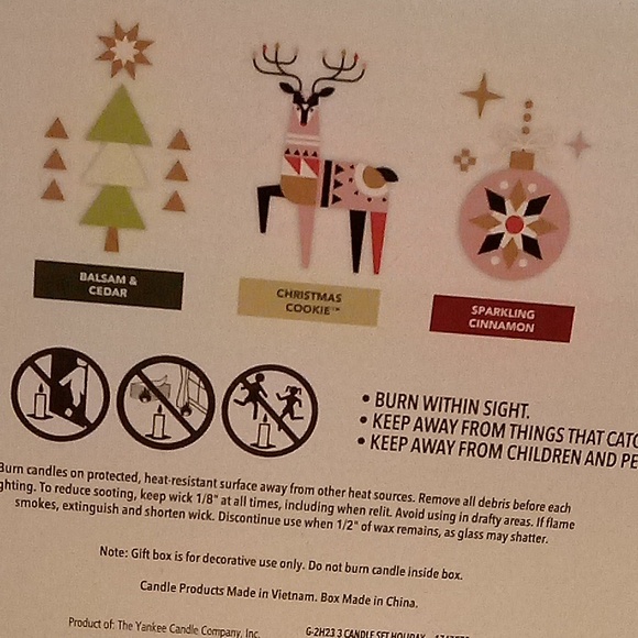 Yankee candle three candle set - Picture 5 of 5